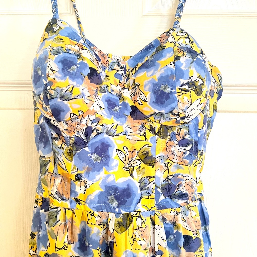 Blue flower romper - Picture 2 of 4